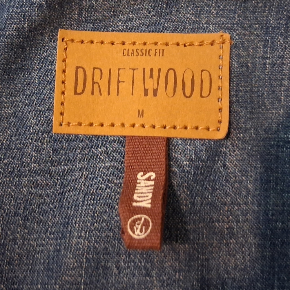 DRIFTWOOD Floral Embroidered Denim Shirt - Picture 7 of 7